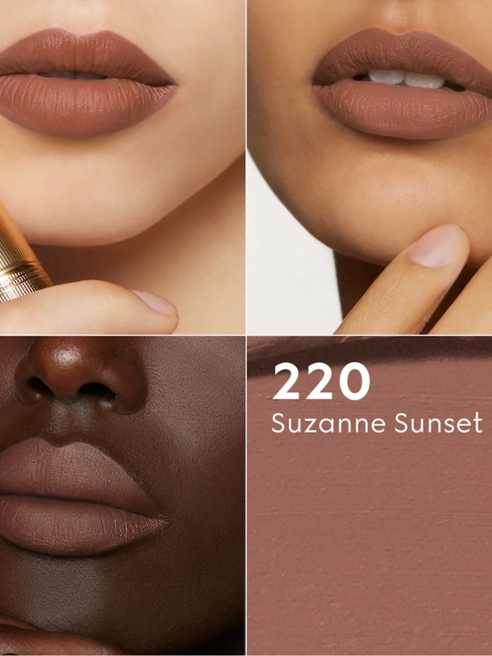 Gucci Rouge À Lèvres Mat Lipstick 220 Suzanne Sunset | NIB✨
